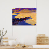 Poster Chevaux sauvages du Nevada, 1927 par Maynard Dixon (Cuisine)