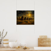 Poster Chevaux Sauvages en Course (Cuisine)