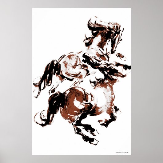 Poster Chevaux sauvages Imprimer (Devant)