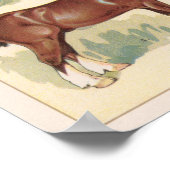Poster Chevaux Vintage (Coin)