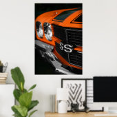 Poster Chevelle S396 Orange 1970 (Bureau à domicile)