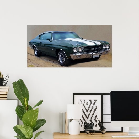 POSTER CHEVELLE SS454 1970 (Bureau à domicile)