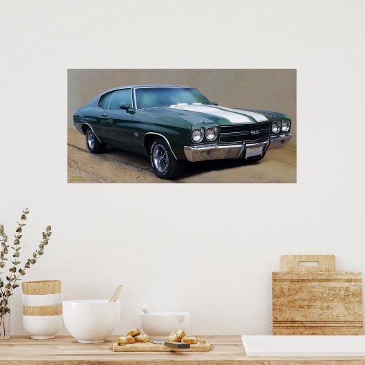 POSTER CHEVELLE SS454 1970 (Cuisine)