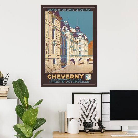Poster Cheverny (Bureau à domicile)