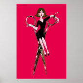 Poster "Cheveux Diva" /Avec Couleur Bckgr (Devant)