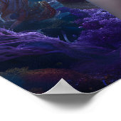 Poster Cheveux mauve de sirène (Coin)