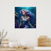 Poster Cheveux mauve de sirène (Cuisine)