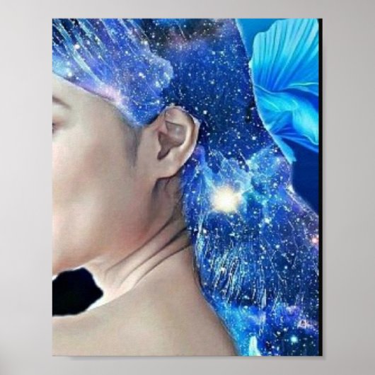 Poster Cheveux mousseux (Devant)