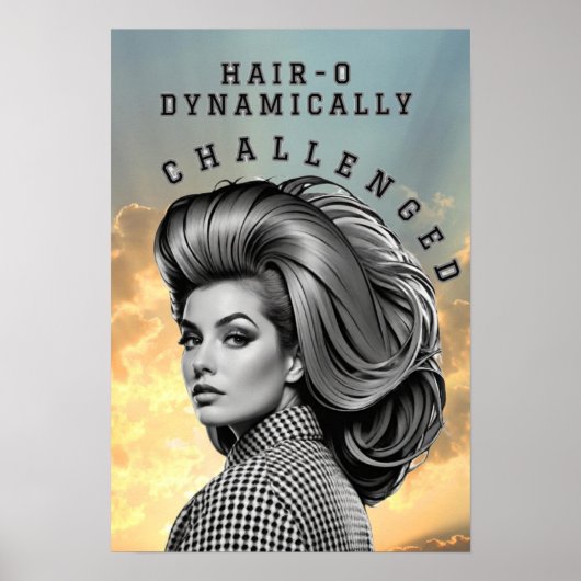 POSTER CHEVEUX-O DÉFIÉ DYNAMIQUEMENT (Devant)