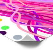 Poster Cheveux : Un portrait abstrait (Coin)