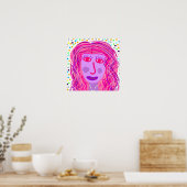 Poster Cheveux : Un portrait abstrait (Cuisine)