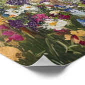 Poster Chèvre Cute Entourée De Fleurs sauvages (Coin)