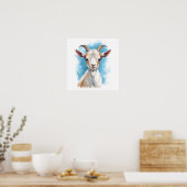 Poster Chèvre de bébé souriant (Cuisine)