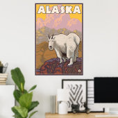 Poster Chèvre de montagne - Alaska (Bureau à domicile)