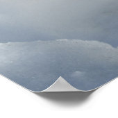 Poster Chèvre de montagne reposant dans la neige (Coin)