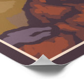 Poster Chèvre de montagne - Wyoming (Coin)