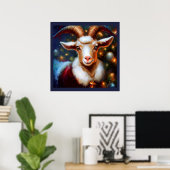 Poster Chèvre de Noël 4 (Bureau à domicile)