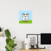 Poster Chèvre de Saanen (Bureau à domicile)