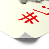 Poster Chèvre drôle Livin La Vida Goata (Coin)