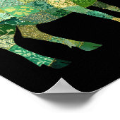 Poster Chèvre laitière nubienne patchwork (Coin)