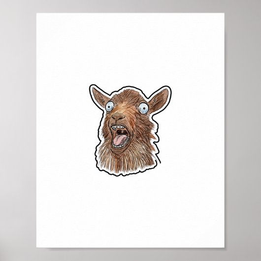 Poster Chèvre qui hurle (Devant)