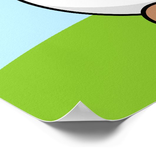 Poster Chèvre Saanen (Coin)