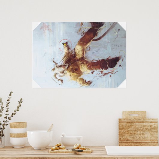 Poster Chèvre spatiale (Cuisine)