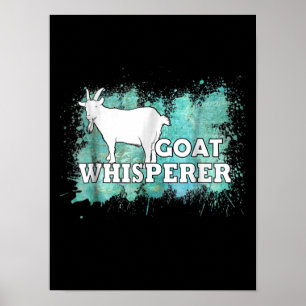 Poster Chèvre Whisperer Chèvres fermier