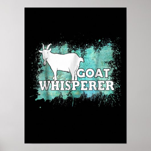 Poster Chèvre Whisperer Chèvres fermier (Devant)