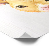 Poster Chevreau Floral Aquarelle (Coin)