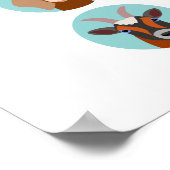 Poster Chèvres Race tête (Coin)