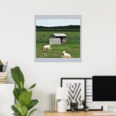 Poster Chèvres sur une ferme (Bureau à domicile)