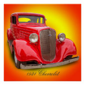 POSTER CHEVROLET 1934 (Devant)