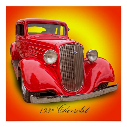POSTER CHEVROLET 1934 (Devant)