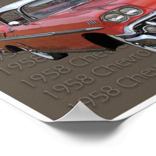 Poster Chevrolet 1958 (Coin)