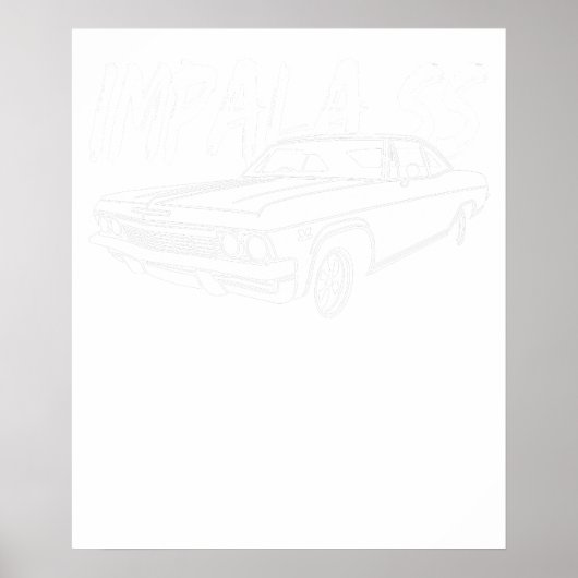 Poster Chevrolet 1965 Impala ss 1 (Devant)
