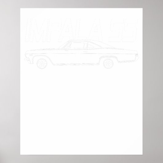 Poster Chevrolet 1965 Impala ss 2 (Devant)