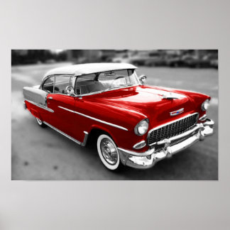 Poster Chevrolet Bel-Air 1955