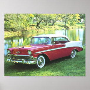 Poster Chevrolet Bel-Air 1956