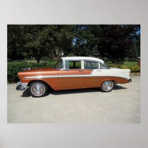 Poster Chevrolet Bel-Air 1956 Sedan 4 portes