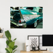 Poster Chevrolet Bel Air Convertible 1957 (Bureau à domicile)