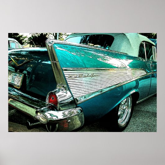 Poster Chevrolet Bel Air Convertible 1957 (Devant)