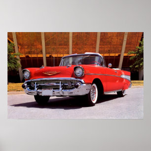 Poster Chevrolet Bel-Air Convertible 1957