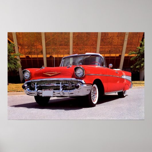 Poster Chevrolet Bel-Air Convertible 1957 (Devant)
