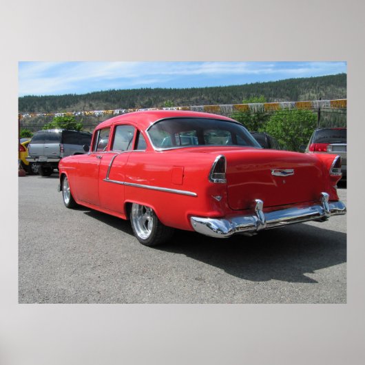 Poster Chevrolet Bel-Air Hardtop 1955 (Devant)