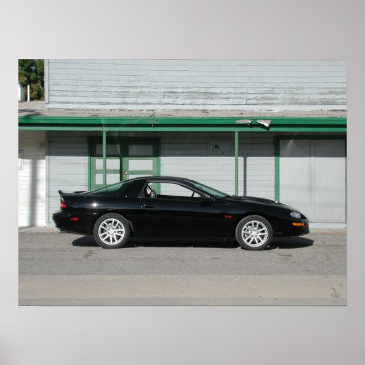 Poster Chevrolet Camaro Z28 SS 2001 (Devant)