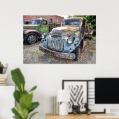 POSTER CHEVROLET CAMION PLAT 1946 (Bureau à domicile)