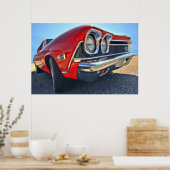 Poster Chevrolet Chevelle SS 396 1968 (Cuisine)