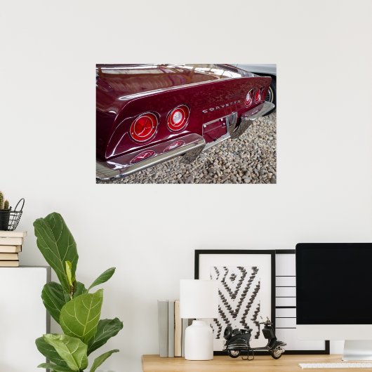 Poster Chevrolet Corvette (Bureau à domicile)