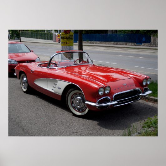 Poster Chevrolet Corvette (Devant)